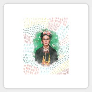 Frida Kahlo Watercolor Sticker